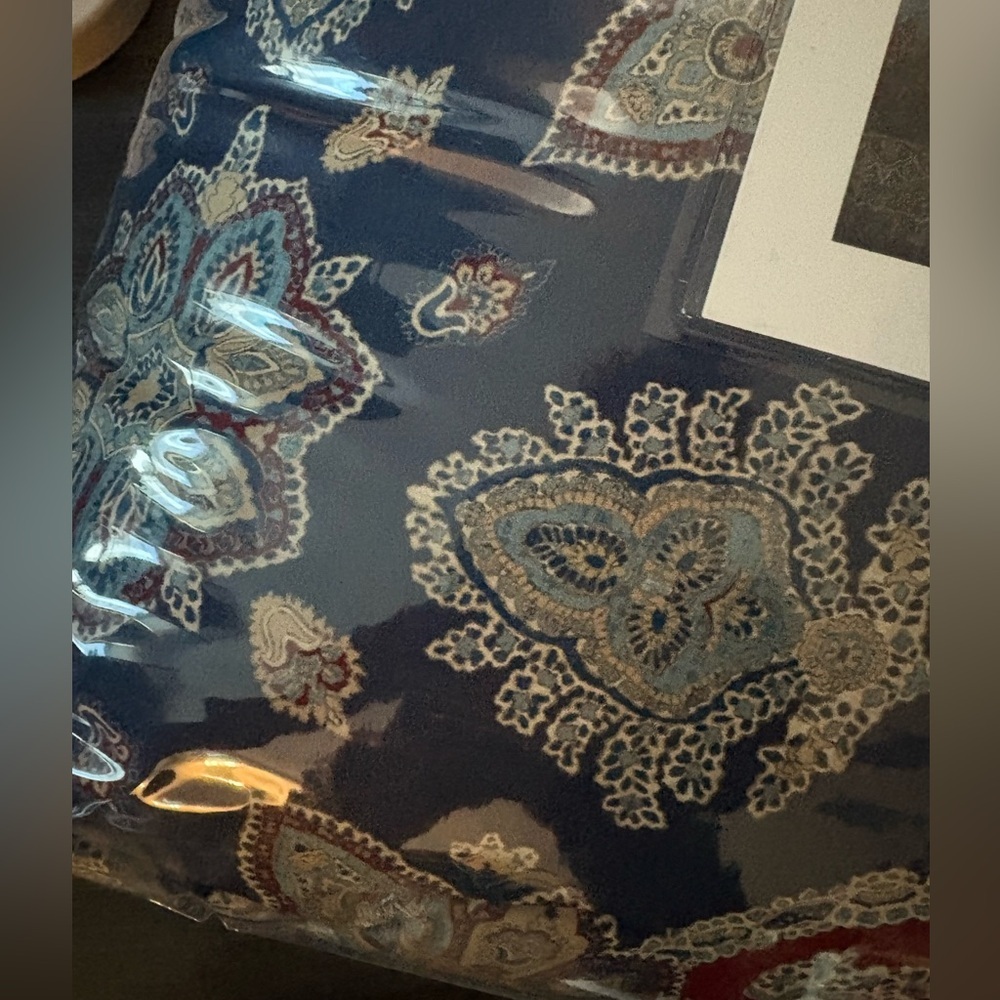 Ralph Lauren Archer Foulard Full / Queen Comforter Navy MU Msrp $475 - Picture 6 of 8